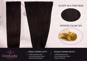 Straight I-Tip Hair Extensions