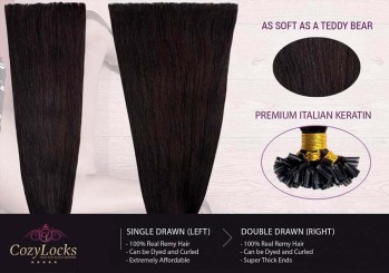 Straight U-Tip Hair Extensions